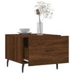 vidaXL Tables basses 2 Pièces chêne marron 50x50x40 cm bois d'ingénierie