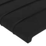 vidaXL Cadre de lit avec tête de lit Noir 160x200 cm Velours