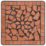 vidaXL Table de bistro mosaïque Terre cuite Céramique
