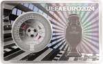 Pièce de monnaie en Argent 11 Euro g 93.3 (3 oz) Millésime 2024 UEFA EURO FOOTBALL