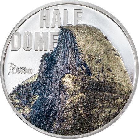 Pièce de monnaie en Argent 10 Dollars g 62.2 (2 oz) Millésime 2023 Mountains HALF DOME