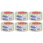 Ruban Adhésif Polypro STRONG 45 microns H50mm x L66 m Transparent x 6 TESA
