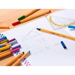 Stylo-Feutre POINT 88 Pointe Fine 0 4 mm turquoise x 10 STABILO