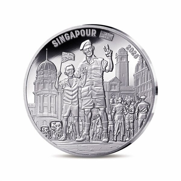 80 ans du V-E DAY - Monnaie de 10€ Argent - Soldat Britannique
