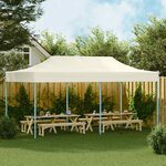 vidaXL Tente pliable 3 x 6 m Blanc crème