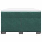 vidaXL Sommier à lattes de lit avec matelas vert foncé 120x190 cm