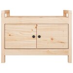 vidaXL Banc d'entrée 80x40x60 cm Bois de pin massif