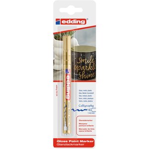 Marqueur Peinture brillante 753 blister de 1 Or 1-2 5 mm EDDING