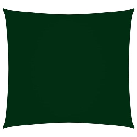 vidaXL Voile de parasol tissu oxford carré 2x2 m vert foncé