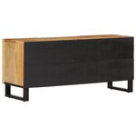 vidaXL Meuble TV 105x34x46 cm bois massif de manguier brut