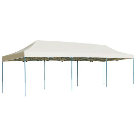 vidaXL Tente de réception pliable escamotable 3x9 m crème