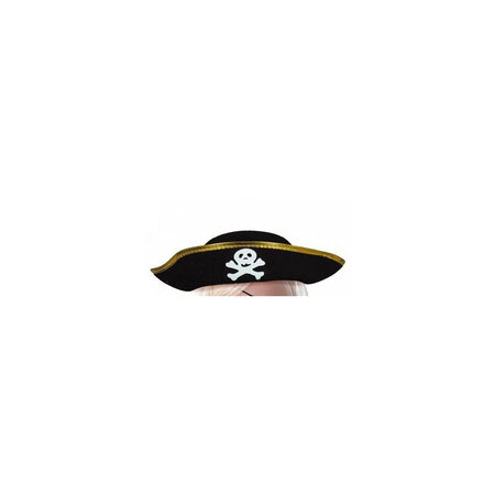 Chapeau Pirate enfant Feutre Noir - La Poste