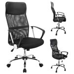 HI Chaise de bureau Noir Acier