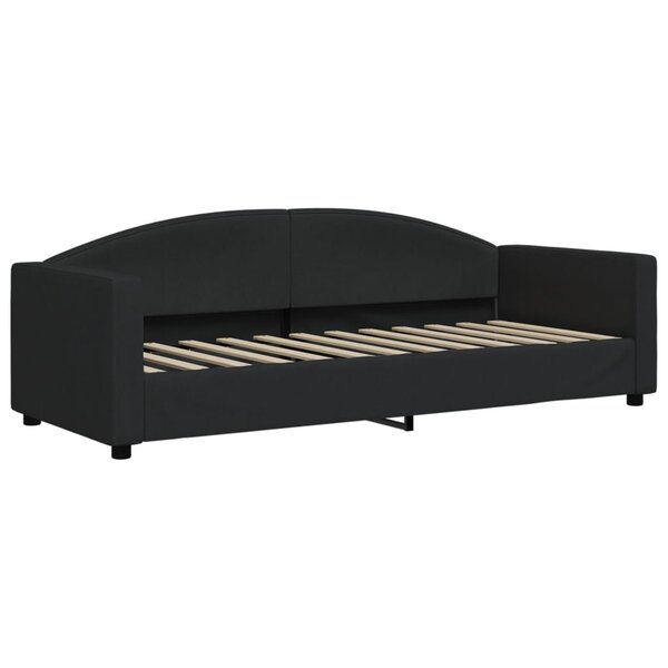 vidaXL Lit de repos noir 80x200 cm tissu
