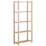 vidaXL Étagère de stockage 5 niveaux 80x28 5x170 cm Bois de pin massif
