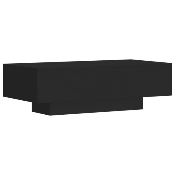 vidaXL Table basse noir 100x49 5x31 cm bois d'ingénierie