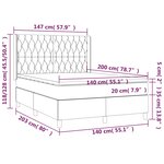 vidaXL Sommier à lattes de lit matelas et LED Rose 140x200 cm Velours