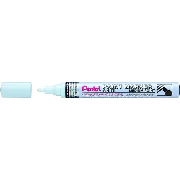 Marqueur peinture mmp10 pte ogive 2 5 mm blanc pentel