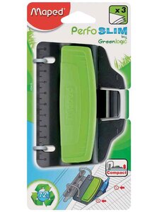 Perforatrice de Poche Greenlogic 3 Feuilles 2 Trous pour Classeur MAPED