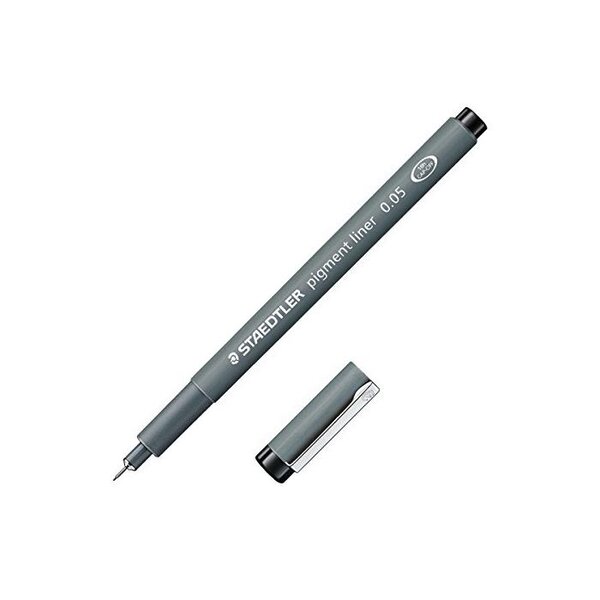 Stylo pigment 308, noir, indélébile, largeur de tracé: 0,05 mm STAEDTLER