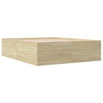 vidaXL Cadre de lit chêne sonoma 160x200 cm bois d'ingénierie
