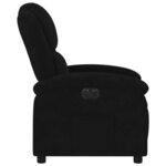 vidaXL Fauteuil inclinable électrique noir velours