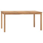 vidaXL Table à dîner de jardin 160x80x77 cm Bois de teck solide
