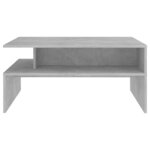 vidaXL Table basse Gris béton 90x60x42 5 cm Aggloméré