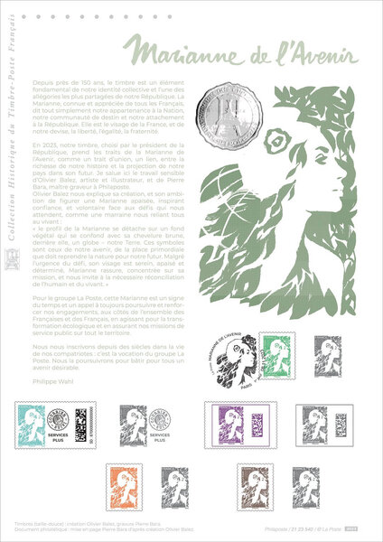 Document philatélique - Marianne de l'avenir