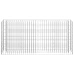 vidaXL Lit surélevé à gabion Acier galvanisé 180x30x90 cm