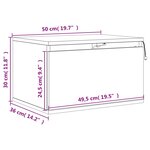 vidaXL Tables de chevet murales avec lumières LED 2 Pièces chêne sonoma