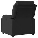 vidaXL Fauteuil inclinable électrique Noir Tissu