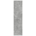 vidaXL Garde-robe gris béton 80x50x200 cm bois d'ingénierie