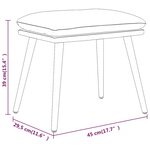 vidaXL Repose-pied Rose 45x29 5x35 cm Velours