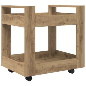 vidaXL Trolley de Bureau Chêne artisanal 60 x 45 x 60 cm