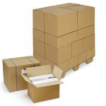 20 cartons d'emballage 25 x 25 x 10 cm - Double cannelure