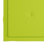 vidaXL Chaises de jardin avec coussins vert vif lot de 4 Bois de teck