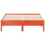 vidaXL Cadre de lit sans matelas cire marron 120x190cm bois pin massif
