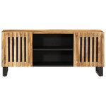 vidaXL Meuble TV 105x34x46 cm bois massif de manguier brut