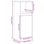 vidaXL Buffet avec LED blanc 38x34x100 cm bois d'ingénierie