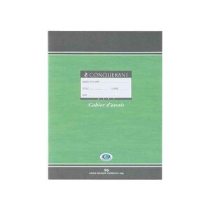 Cahier Agrafé 170x220 32 Pages 70g Double Ligne 3mm Interligne 10mm CONQUÉRANT
