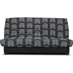 Banquette Clic-clac Beija - Tissu chevrons - Couchage 128 x 188 x 14 cm