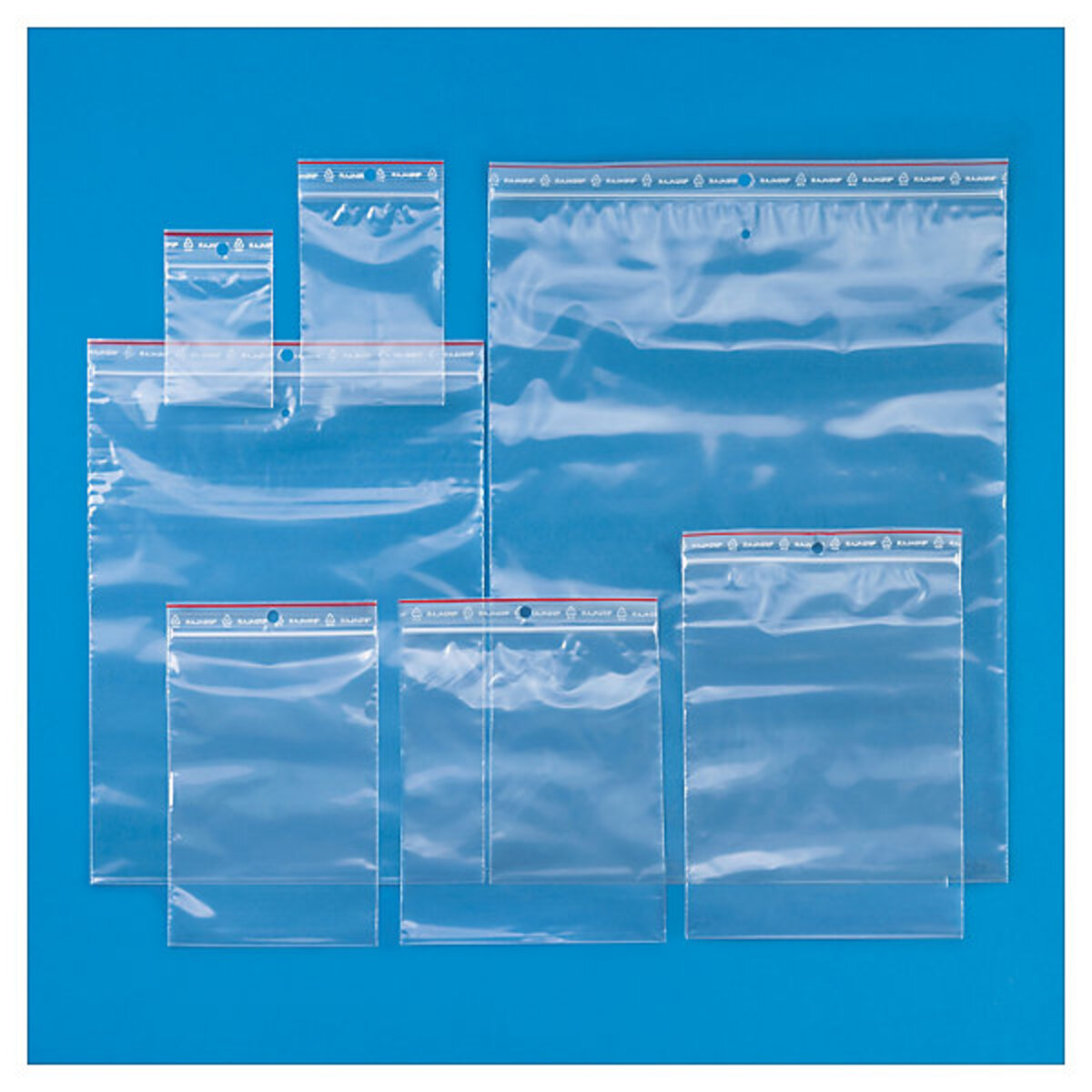 Sachet plastique zip transparent 100 microns raja 10x15 cm - La Poste