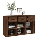 vidaXL Buffet Chêne marron 100x30x59 5 cm Bois d'ingénierie