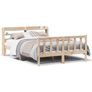 vidaXL Cadre de lit sans matelas 140x190 cm bois de pin massif