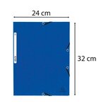 Chemise À Élastique 3 Rabats Carte Lustrée 355gm2 - A4 - Couleurs Assorties - X 125 - Exacompta