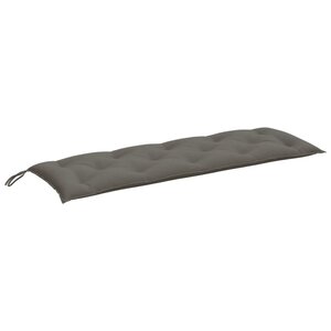 vidaXL Coussin de banc de jardin gris foncé mélangé 150x50x7 cm tissu