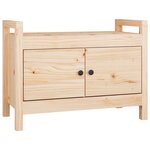 vidaXL Banc d'entrée 80x40x60 cm Bois de pin massif