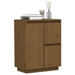 vidaXL Buffet Marron miel 60x34x75 cm Bois massif de pin