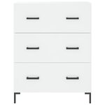vidaXL Buffet haut Blanc 69 5x34x180 cm Bois d'ingénierie